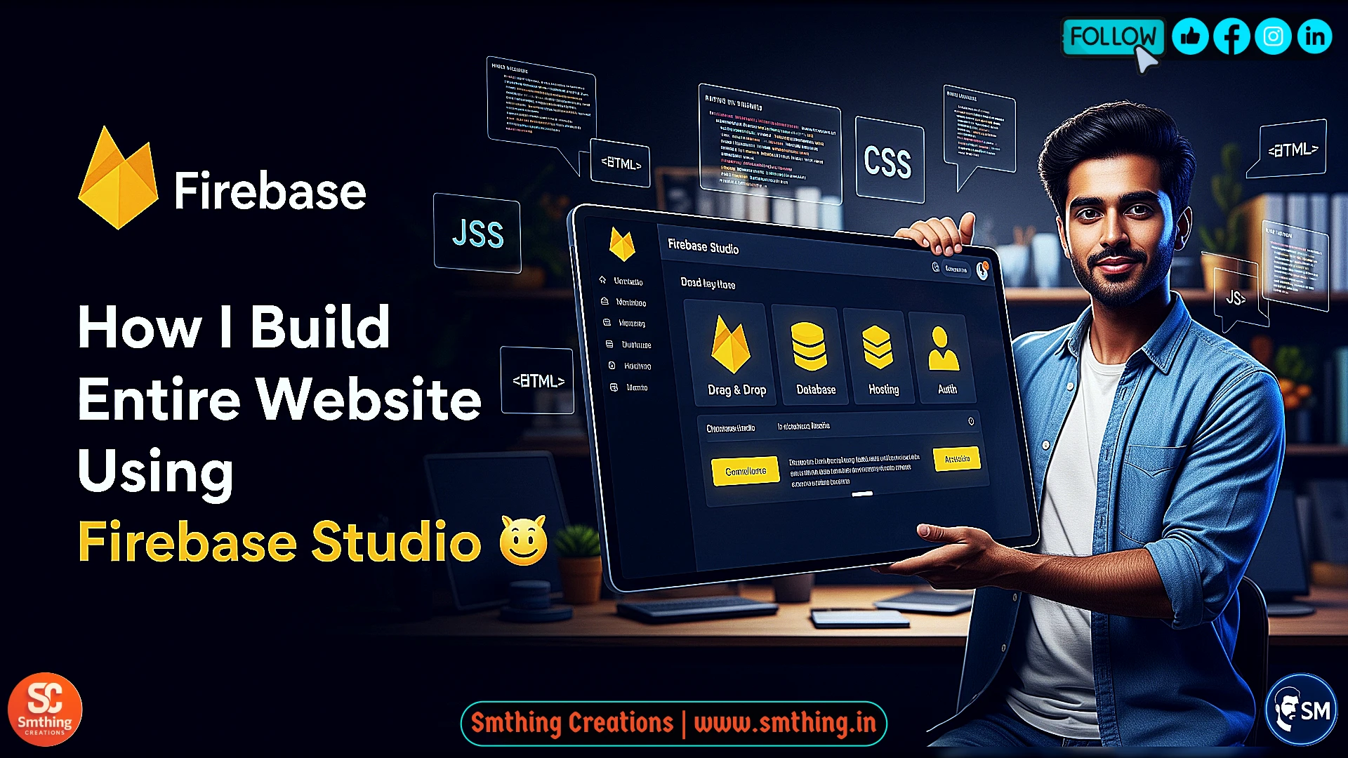How I Built My Complete Website Using Firebase Studio: From Zero to Professional Platform